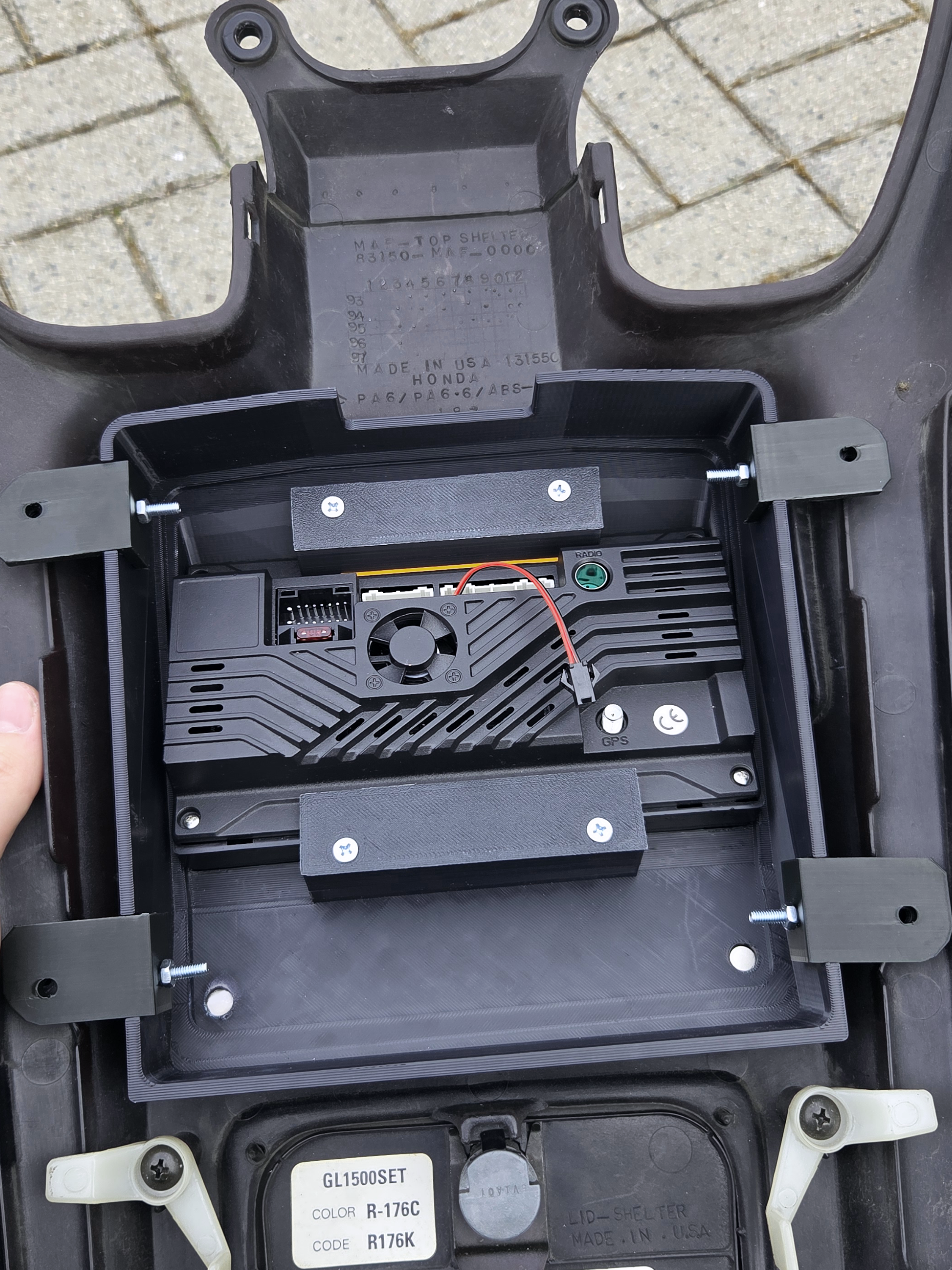 Honda Goldwing GL1500 Radio Upgrade Trim With Cover